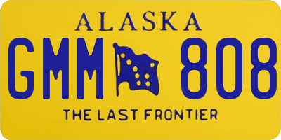 AK license plate GMM808