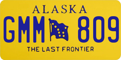 AK license plate GMM809