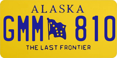 AK license plate GMM810