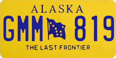 AK license plate GMM819