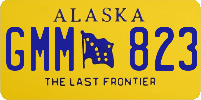 AK license plate GMM823