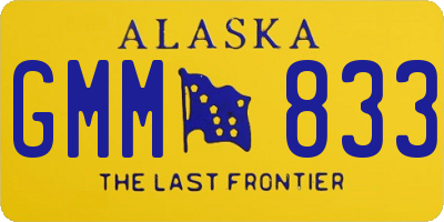 AK license plate GMM833