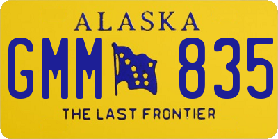 AK license plate GMM835