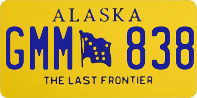 AK license plate GMM838