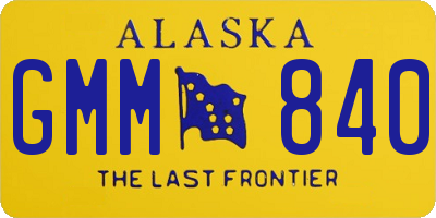 AK license plate GMM840