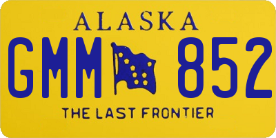 AK license plate GMM852