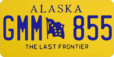 AK license plate GMM855