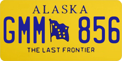 AK license plate GMM856