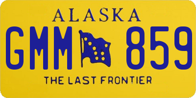 AK license plate GMM859