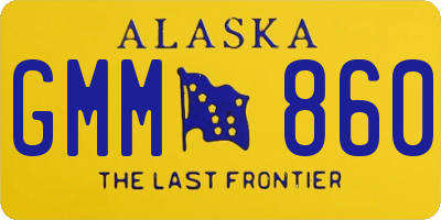 AK license plate GMM860