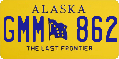 AK license plate GMM862
