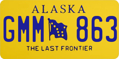 AK license plate GMM863