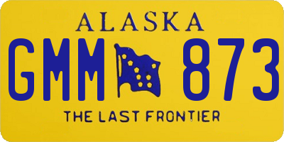 AK license plate GMM873