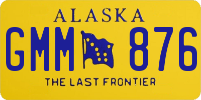 AK license plate GMM876