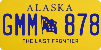 AK license plate GMM878