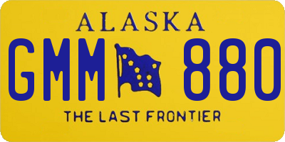 AK license plate GMM880