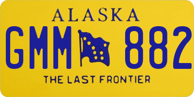 AK license plate GMM882