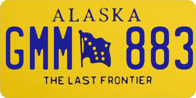 AK license plate GMM883