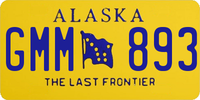 AK license plate GMM893