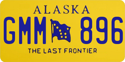 AK license plate GMM896