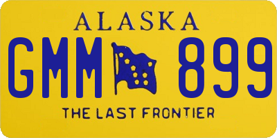 AK license plate GMM899