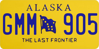 AK license plate GMM905
