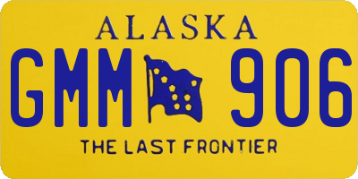 AK license plate GMM906