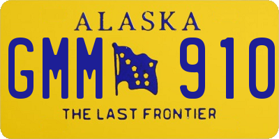 AK license plate GMM910