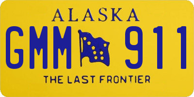 AK license plate GMM911