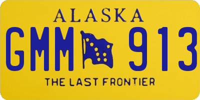 AK license plate GMM913