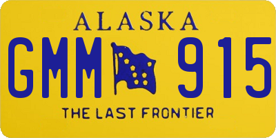 AK license plate GMM915