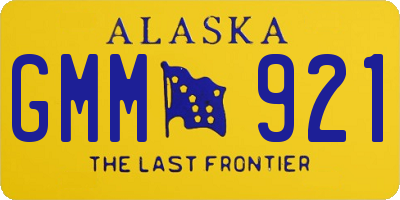 AK license plate GMM921