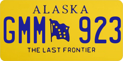 AK license plate GMM923