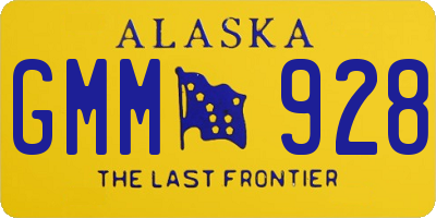 AK license plate GMM928