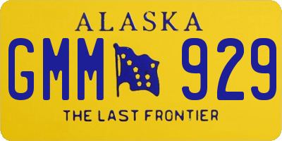 AK license plate GMM929