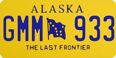 AK license plate GMM933