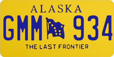 AK license plate GMM934
