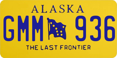 AK license plate GMM936