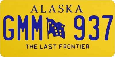 AK license plate GMM937