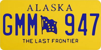 AK license plate GMM947