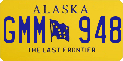 AK license plate GMM948