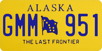 AK license plate GMM951