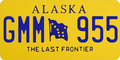 AK license plate GMM955