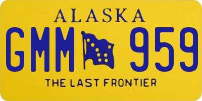 AK license plate GMM959