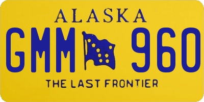 AK license plate GMM960
