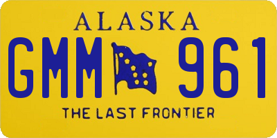 AK license plate GMM961