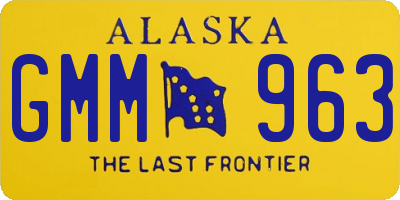 AK license plate GMM963