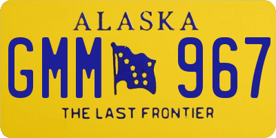 AK license plate GMM967