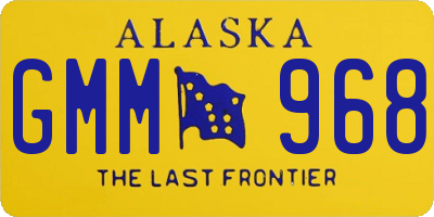 AK license plate GMM968