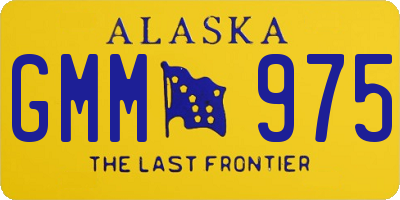 AK license plate GMM975
